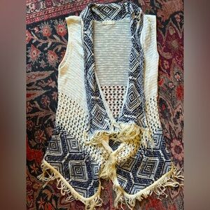 Altar’d State Boho Duster / Tunic Vest w/ Fringe